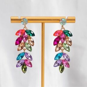 ✨Zara Ayla Multicolor Crystal Drop Earrings